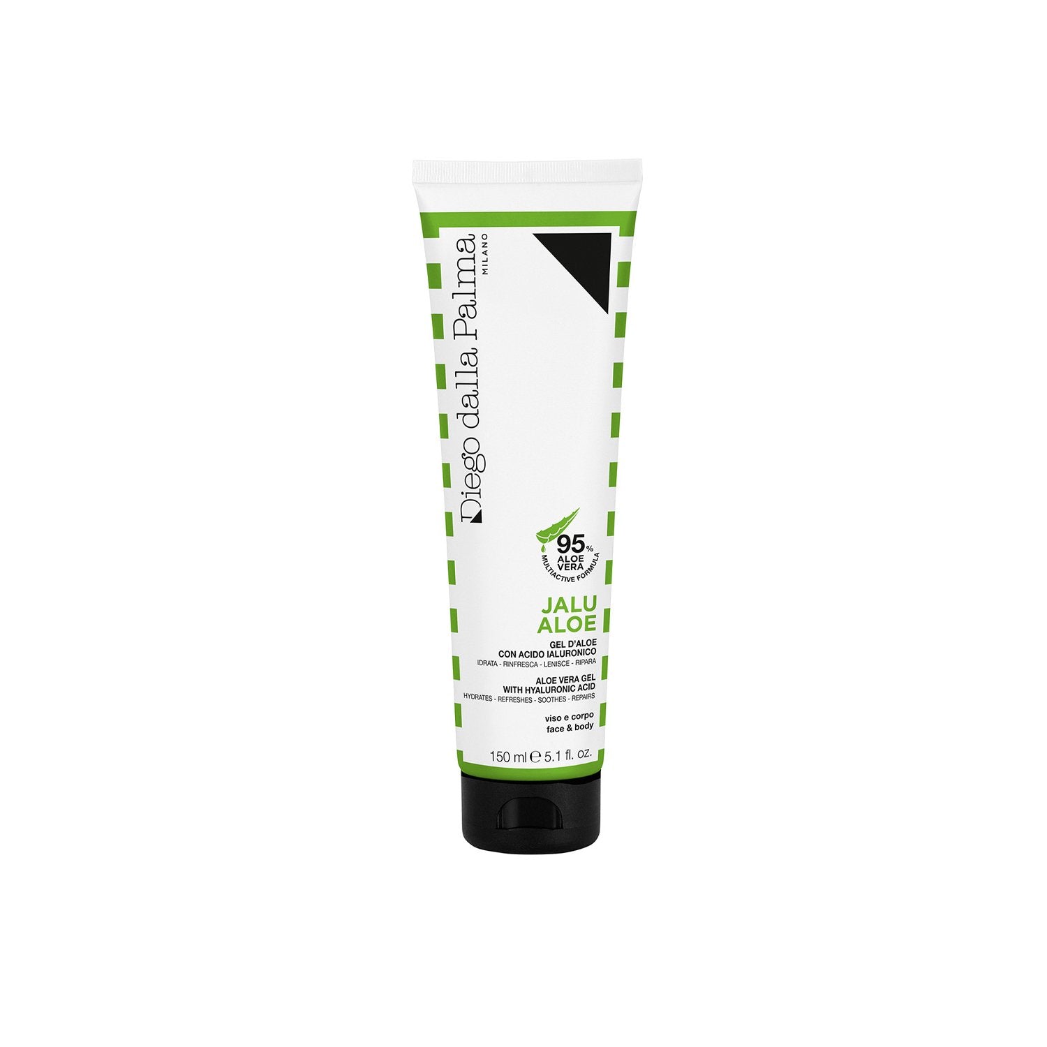 Diego Dalla Palma, Aloe Jalu, hyaluronihappoa sisältävä, rauhoittava geeli kasvoille ja vartalolle, 150 ml