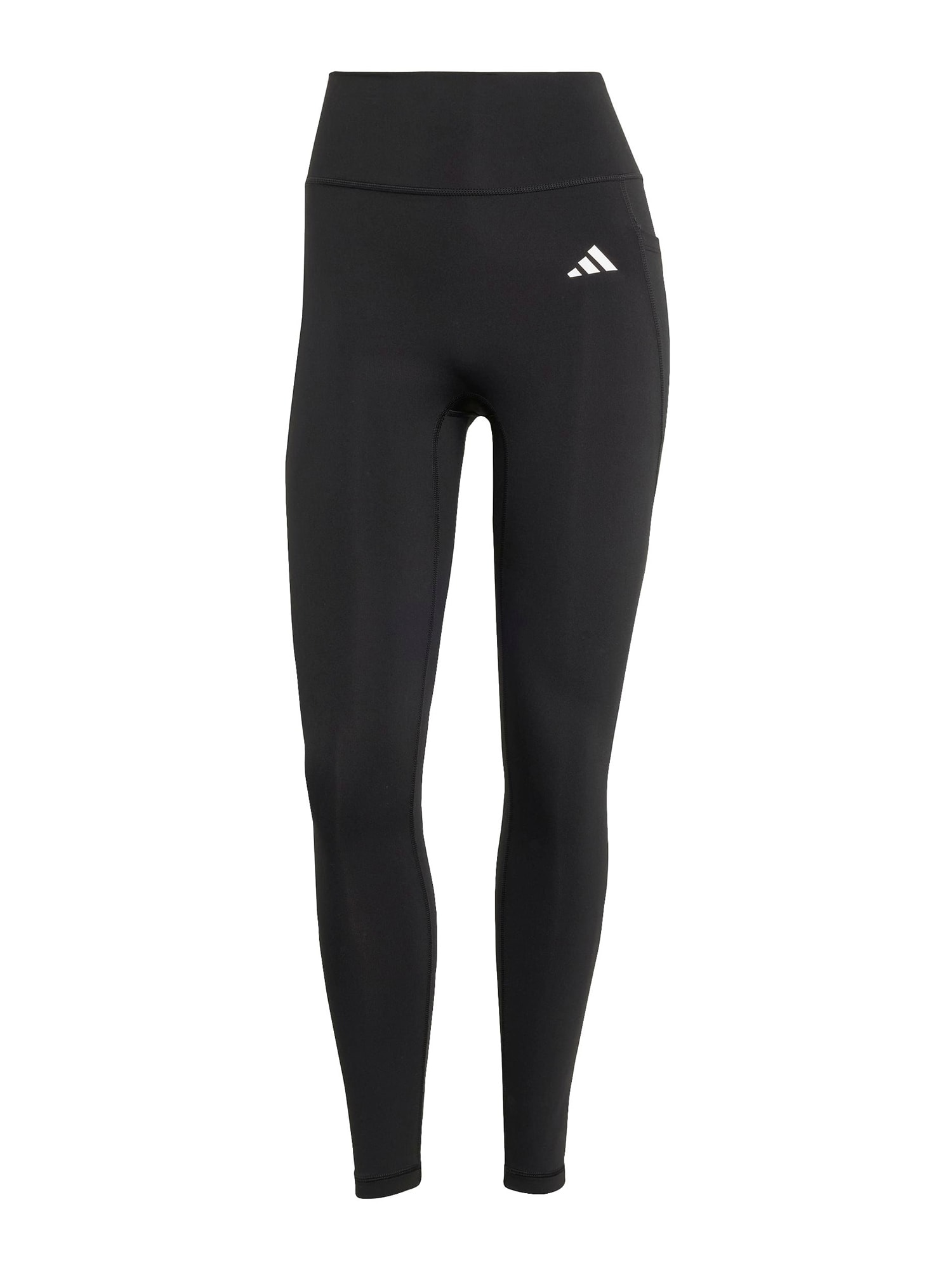 ADIDAS PERFORMANCE Urheiluhousut 'Optime Power Essentials' musta / valkoinen