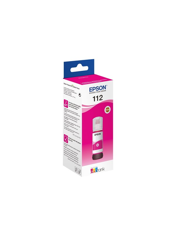 Epson 112 EcoTank-mustepullo, 70 ml, magenta