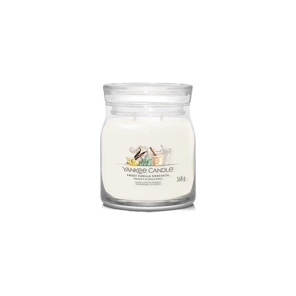 Yankee Candle Sweet Vanilla Horchata Signature (makea vaniljajuoma) - Tuoksukynttilä - 368.0 g