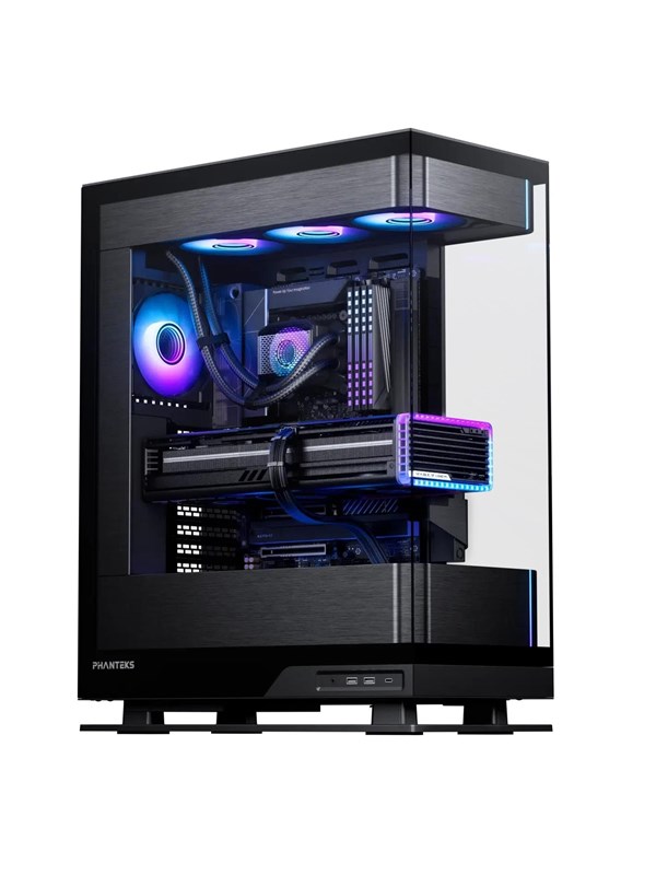 Phanteks Evolv X2 -miditornikotelo ikkunalla ja RGB-valaistuksella, musta