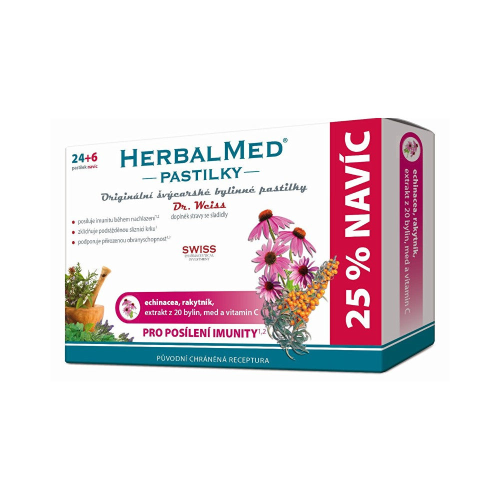Simply you HerbalMed Dr. Weiss Tabletit Vastustuskyvyn Lisäämiseksi 24 Tablettia, Tabletit + 6 ILMAISEKSI