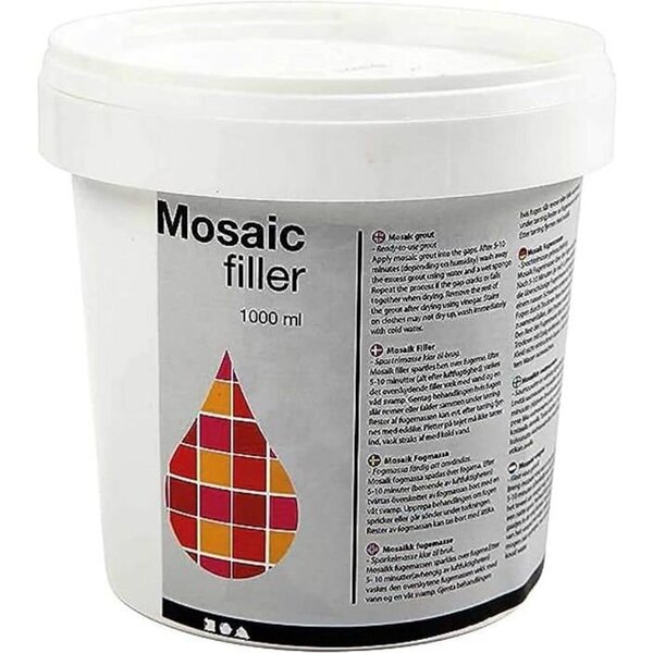 Mosaiikkimassa, 1000 ml, valkoinen