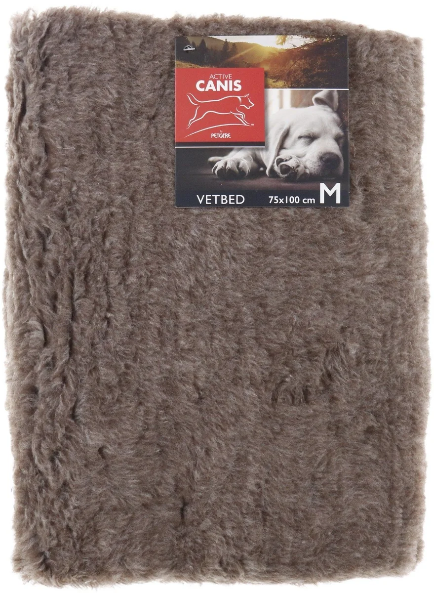 Active Canis Ruskea vetbed 75x100cm keskikokoinen