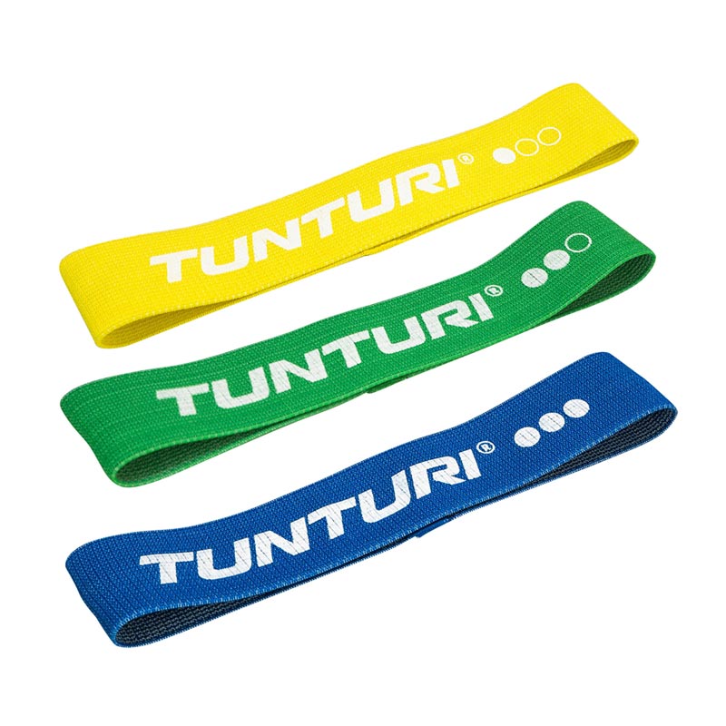 Tunturi Kankaiset Vastuskuminauhat 3kpl
