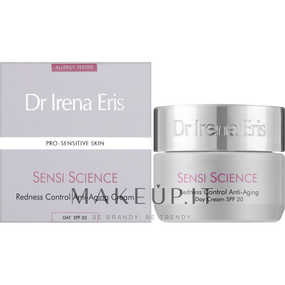 Dr Irena Eris Sensi Science Redness Control Anti-Aging Day Cream Intensiivisesti tasoittava ryppyjä ehkäisevä päivävoide SPF 20 50 ml