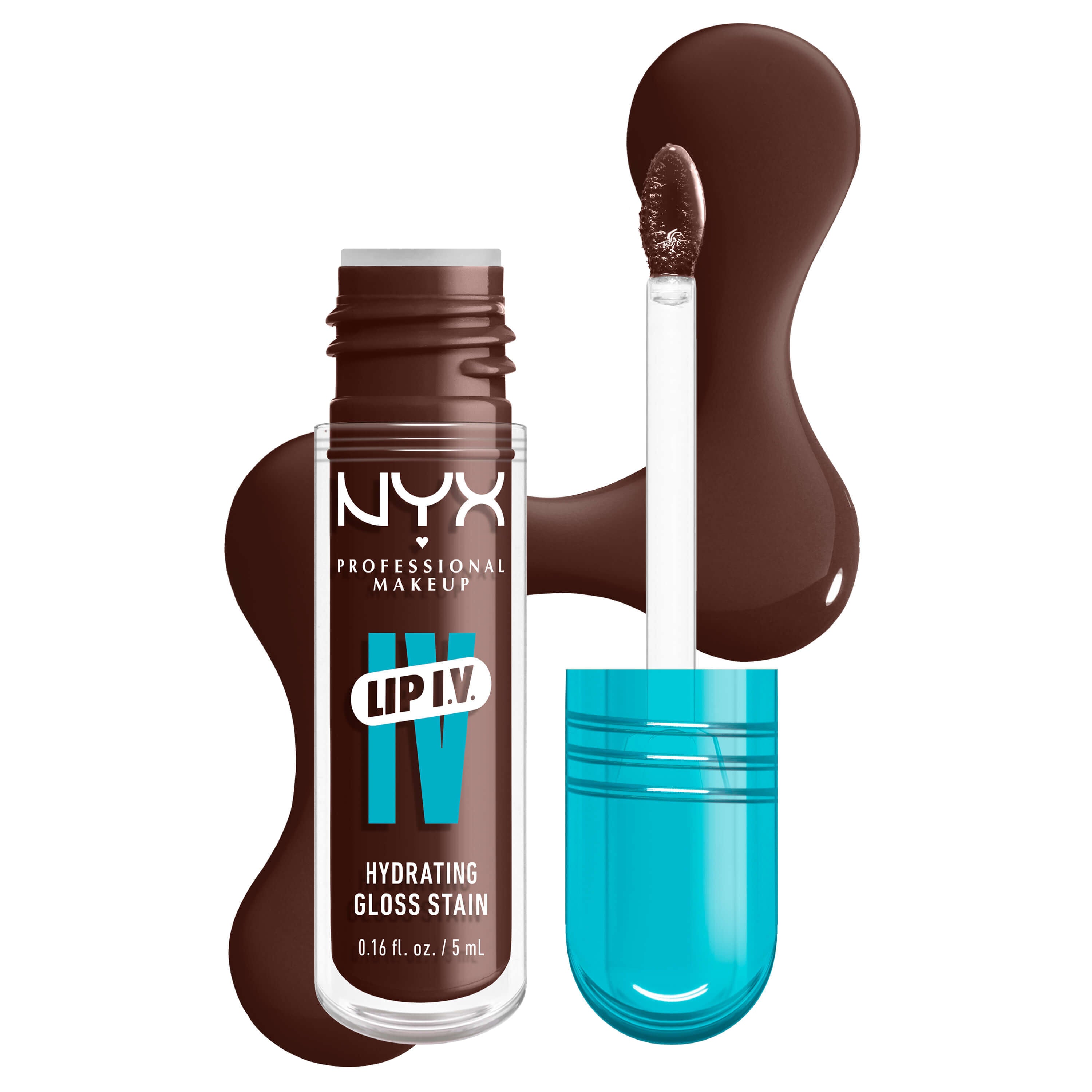 NYX Professional Makeup IV pitkäkestoinen huulikiilto kosteuttavalla vaikutuksella, väri 06 - ESPRESSO SOAK 5 ml
