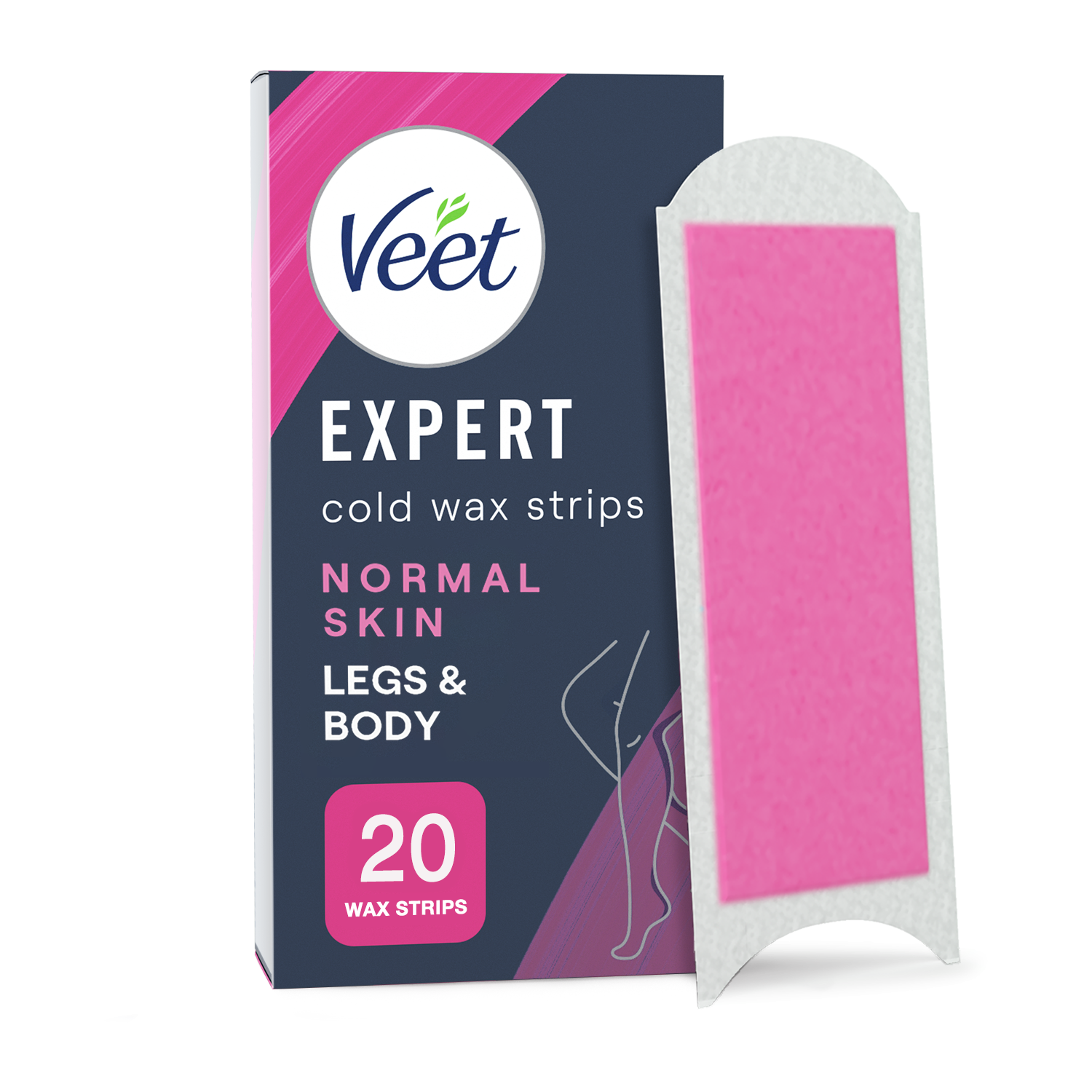 Veet Expert Cold Wax Strips Normal 20 kpl