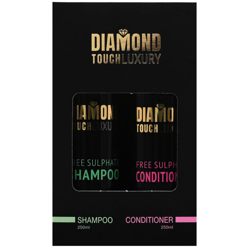Diamond Touch Luxury Sulfaatiton setti 2x250ml - Shampoo + Hoitoaine