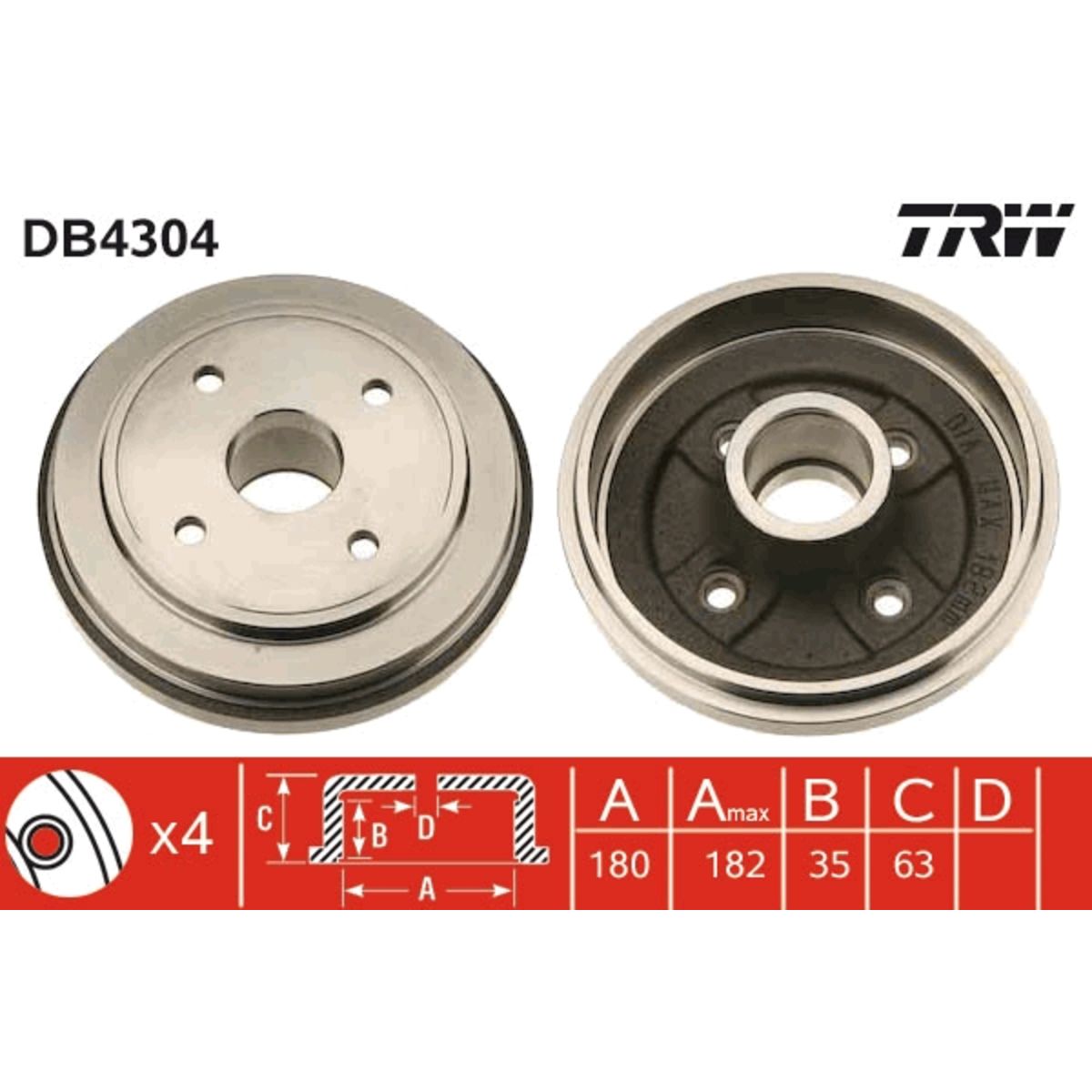 Jarrurumpu TRW DB4304