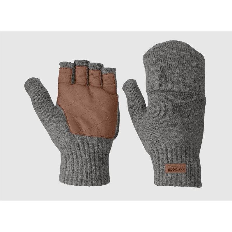 Outdoor Research Men'S Lost Coast Fingerless Mitts Pewter - L