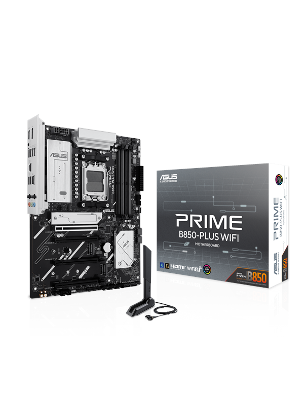 ASUS PRIME B850-PLUS WIFI Emolevy - AMD B850 - AMD AM5 - DDR5 RAM - ATX