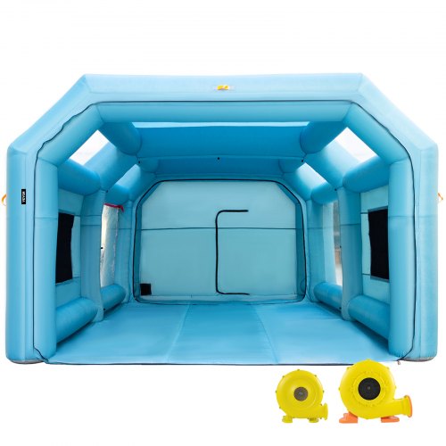 VEVOR Inflatable Spray Booth Car Paint Tent 7 x 4 x 2.5 m Filter System 2 Blowers