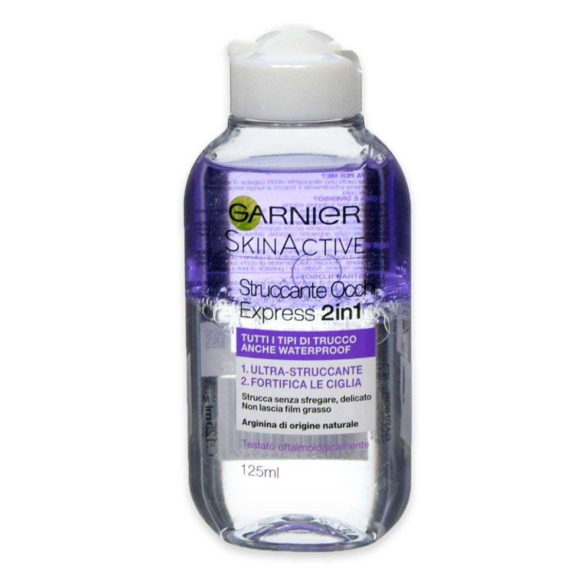 Garnier Skin Active Kaksivaiheinen Silmämeikinpoistoaine 2 in 1 125 ml