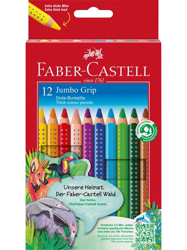 Faber-Castell Jumbo GRIP - 5.3 mm - Pakkaus 12 kpl