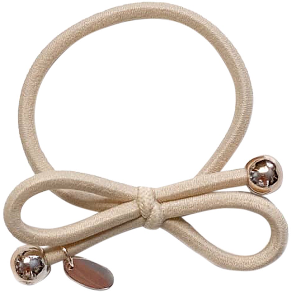 IA BON Hair Tie Gold Bead Beige - 1 pcs