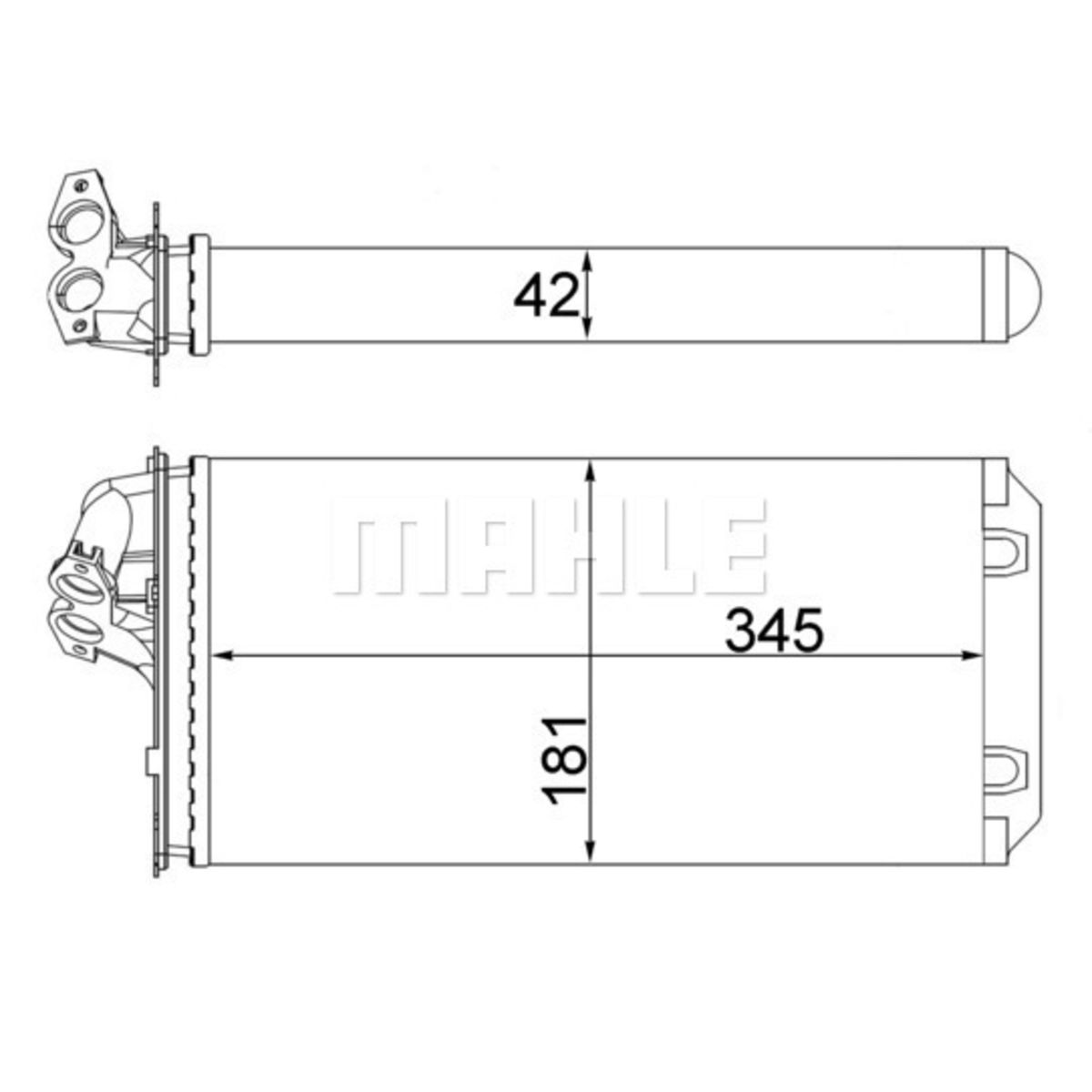 Lämmityslaitteen kenno MAHLE AH 46 000S