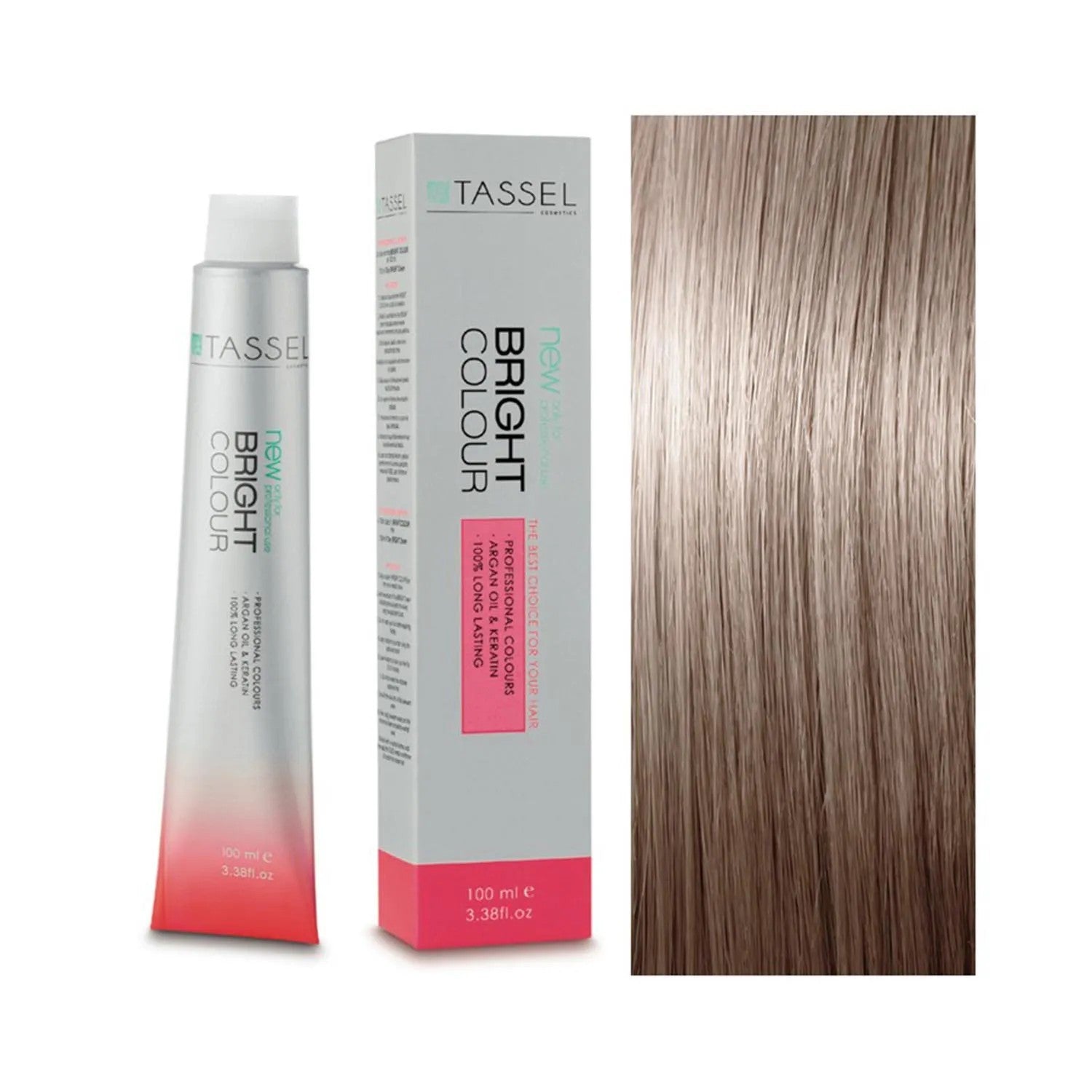 Eurostil Bright Color Dye N8,21n Vaalea Blonde Beige Tuhka 1un