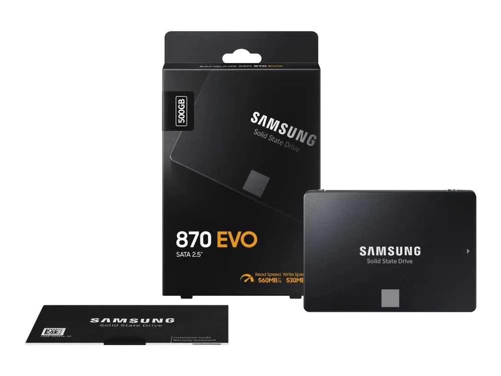 Samsung 870 EVO SSD - 500GB - 2.5" - SATA-600