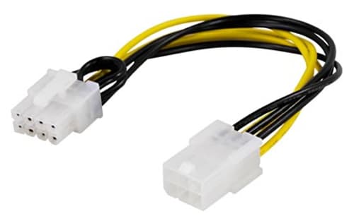 Adapterikaapeli 6-pin PCI-E > 8-pin PCI-E2, 10 cm