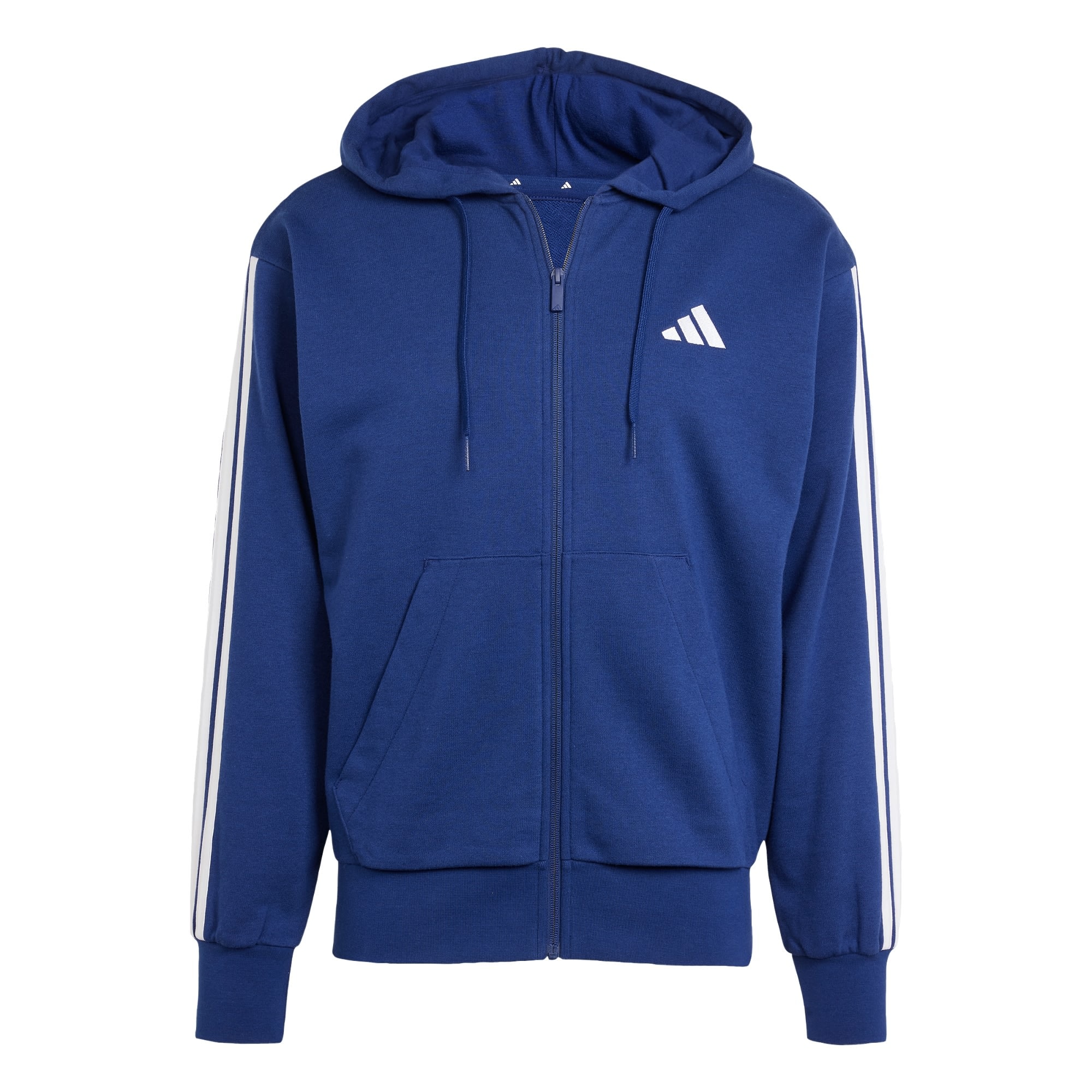 Ulkoilutakki adidas  Essentials 3-Stripes French Terry Full-Zip Hoodie  EU M