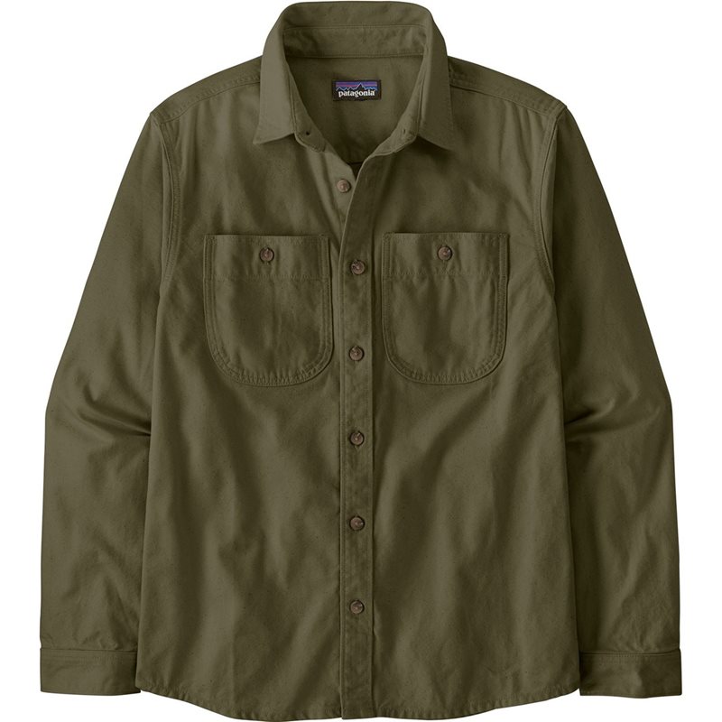 Patagonia M's Point Reyes Canvas Shirt Basin Green - L