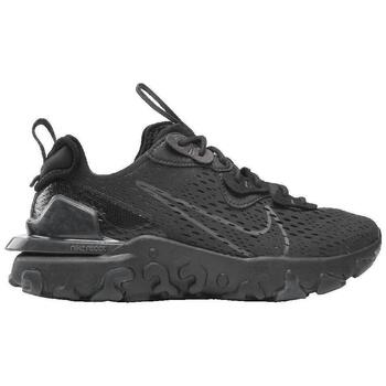 Nike Sportswear Matalavartiset tennarit 'REACT VISION' vaaleanharmaa / musta