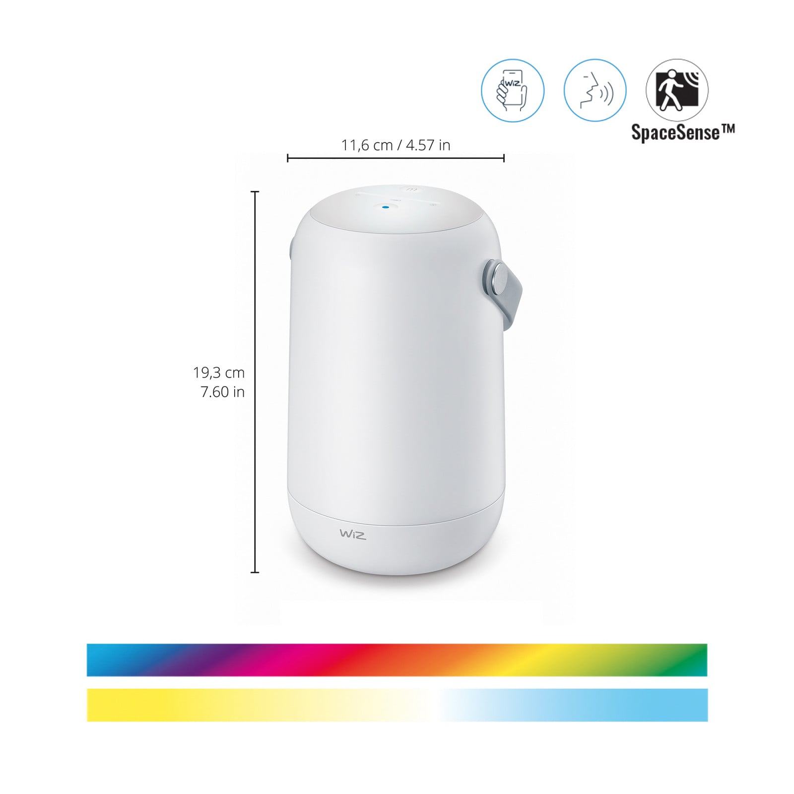 Mobile Portable Pöytävalaisin Wi-Fi White - WiZ - Olohuone - Moderni - Muovi