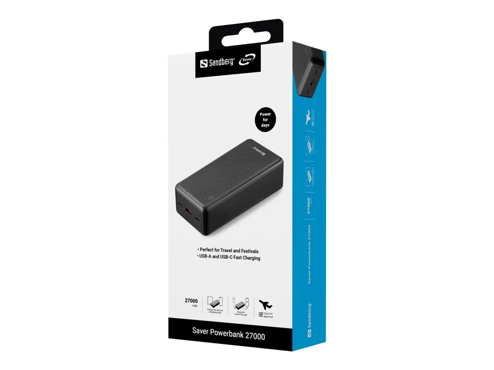 Sandberg Saver Powerbank 27000 mAh - 27000 mAh