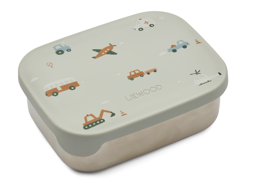 Arthur Lunchbox Vehicles Dove Blue Liewood