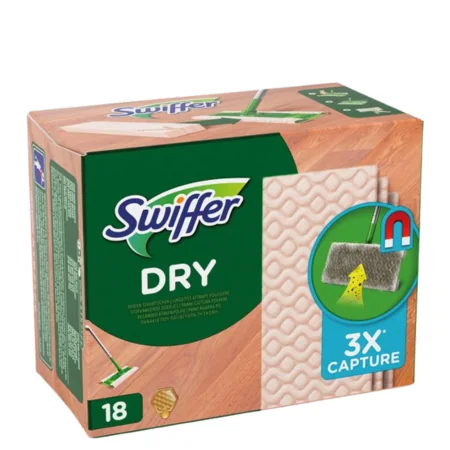 Swiffer Dry Floor Cleaning Wipes Refill Pack – 18 kpl