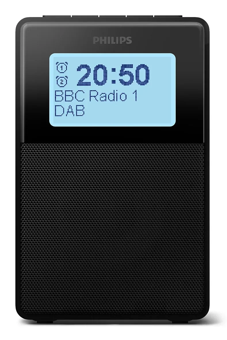 Philips TAR5100/10 Clockradio - Mono - Musta