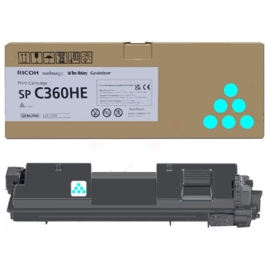 Ricoh Ricoh SPC360HE Värikasetti Cyan 408185 Vastaa: N/A