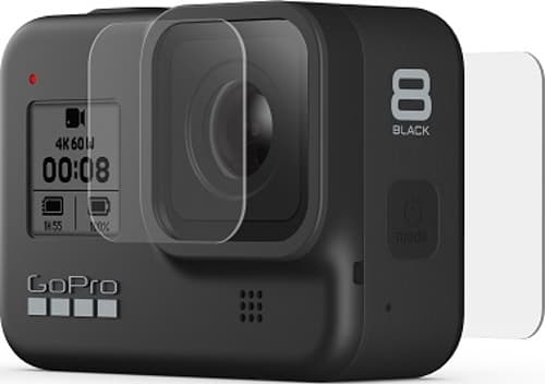 Gopro Tempered Glass Lens + Screen Protectors Hero8 Black