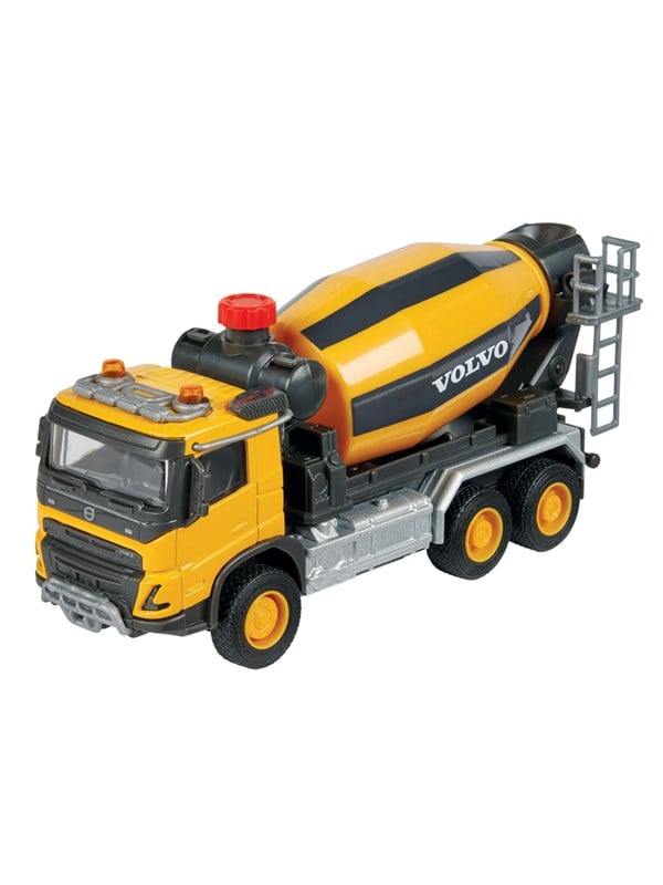 Majorette Volvo FMX -kuorma-auto betonimyllyllä