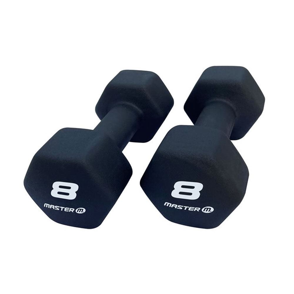 Master Fitness Neoprenhantlar i par, Hantlar Neoprene - 8 kg