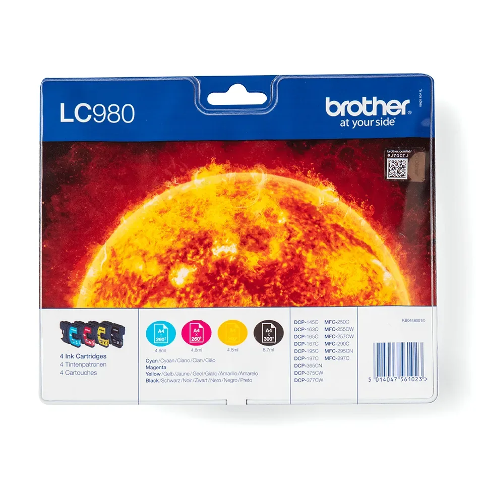 Brother Muste Kit Lc980 (s/c/m/y)