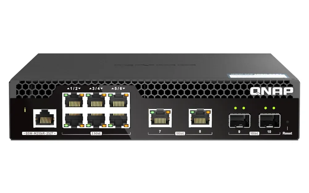 QNAP Web Managed Series - switch - half-width Layer 2 - 10 ports - Managed - rack-mountable