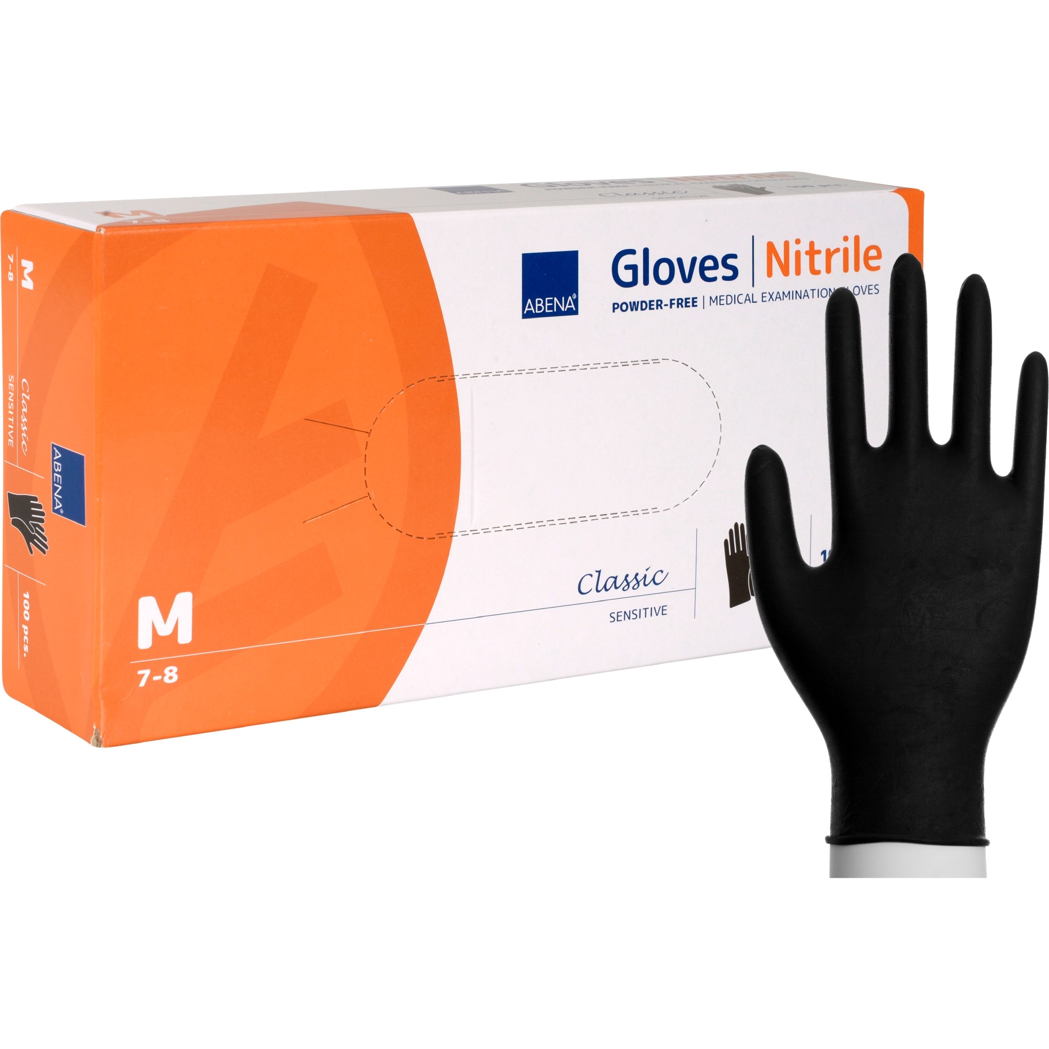 ABENA Nitriilikäsine Black 100-pack Medium