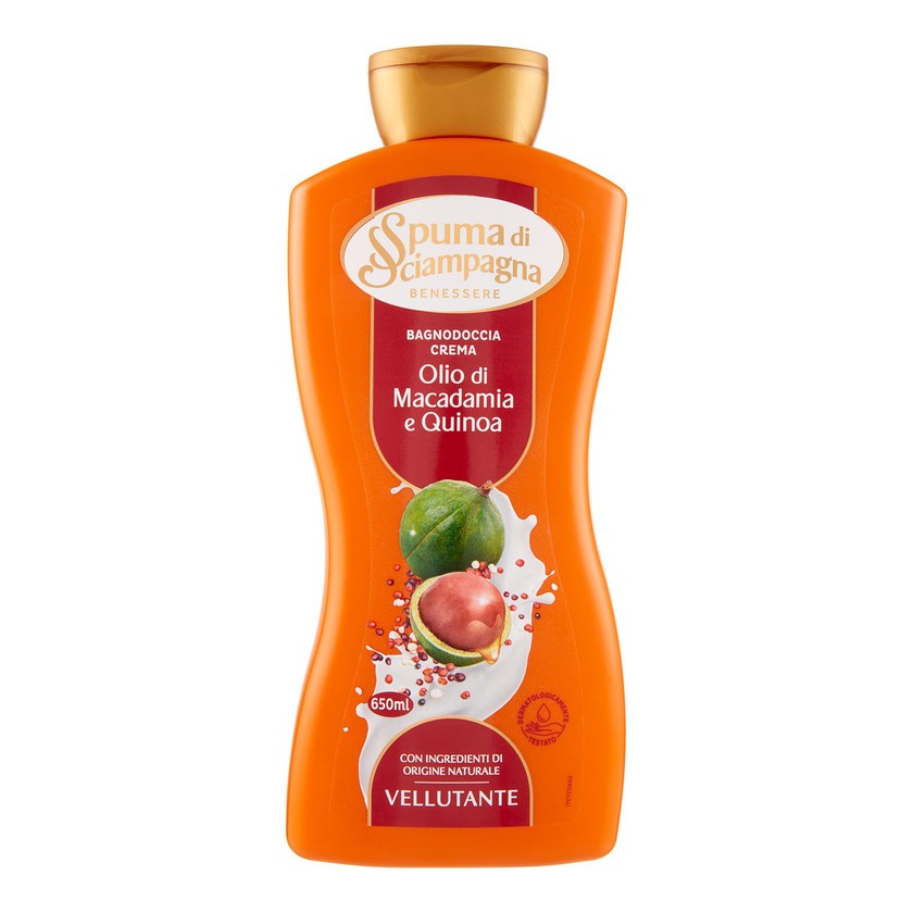 Spuma Di Sciampagna Suihkuvoide Kerma Macadamia Ja Kvinoa 650 ml