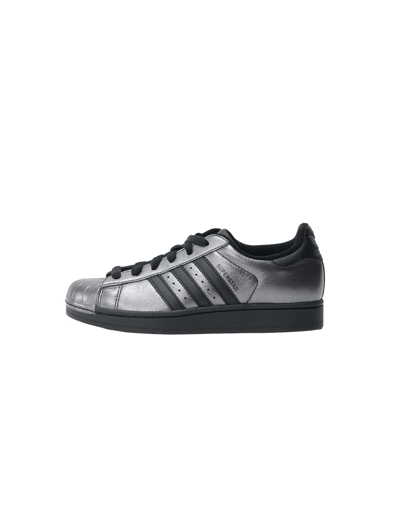 ADIDAS ORIGINALS Matalavartiset tennarit 'SUPERSTAR II' musta / hopea
