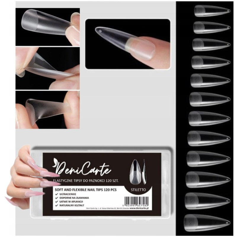 Deni Carte Tipsy Flexible Stiletto 120 kpl