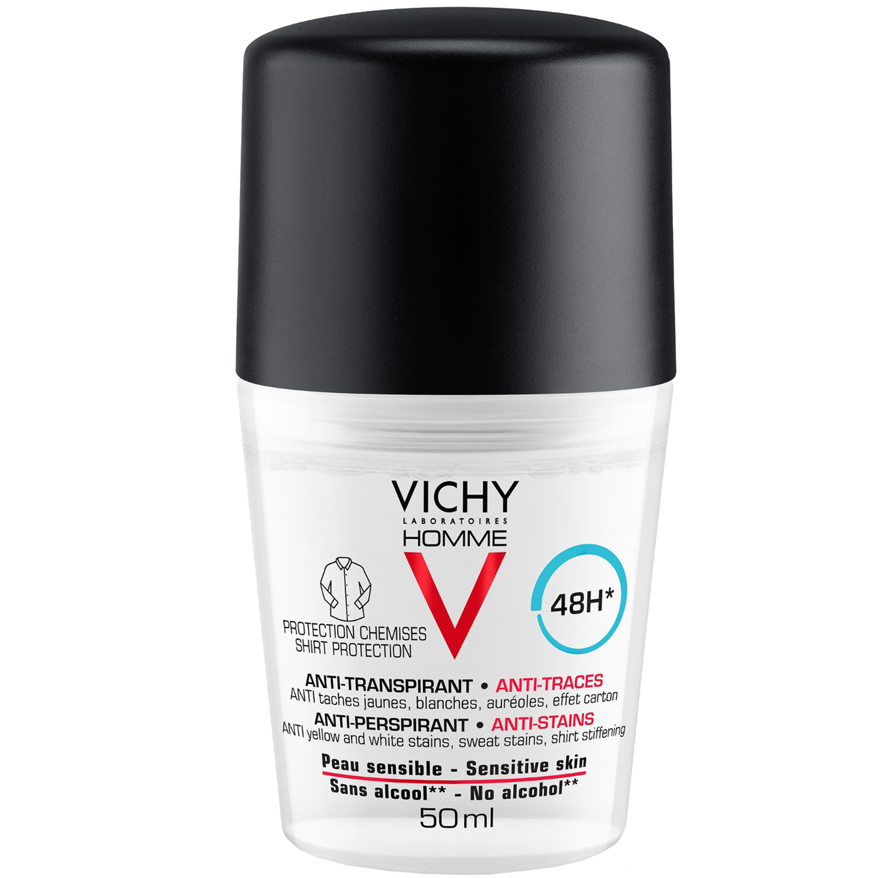Vichy Homme Deo Shirt Protection 48T - 50 ml