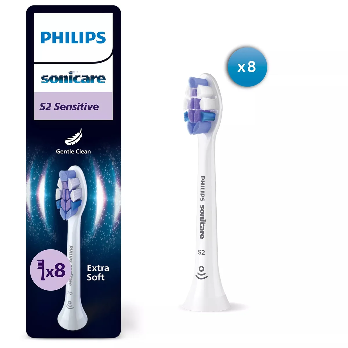 Philips Hammasharjan vaihtopäät Sonicare Sensitive HX6058/87