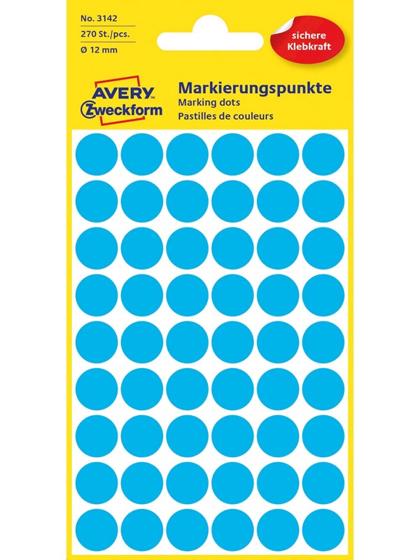 Avery Colour coding dots permanent blue