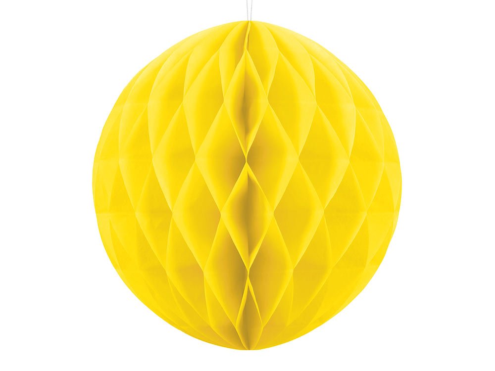 Honeycombs Keltainen Riippukoriste - 30 cm