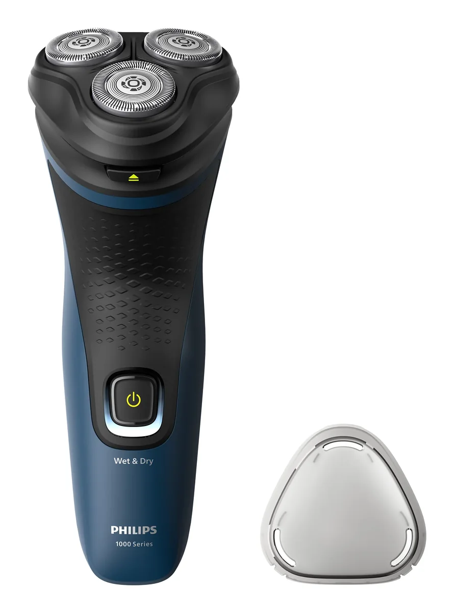 Philips Shaver 1000 Series S1151/00 Wet & Dry -parranajokone, musta, sininen