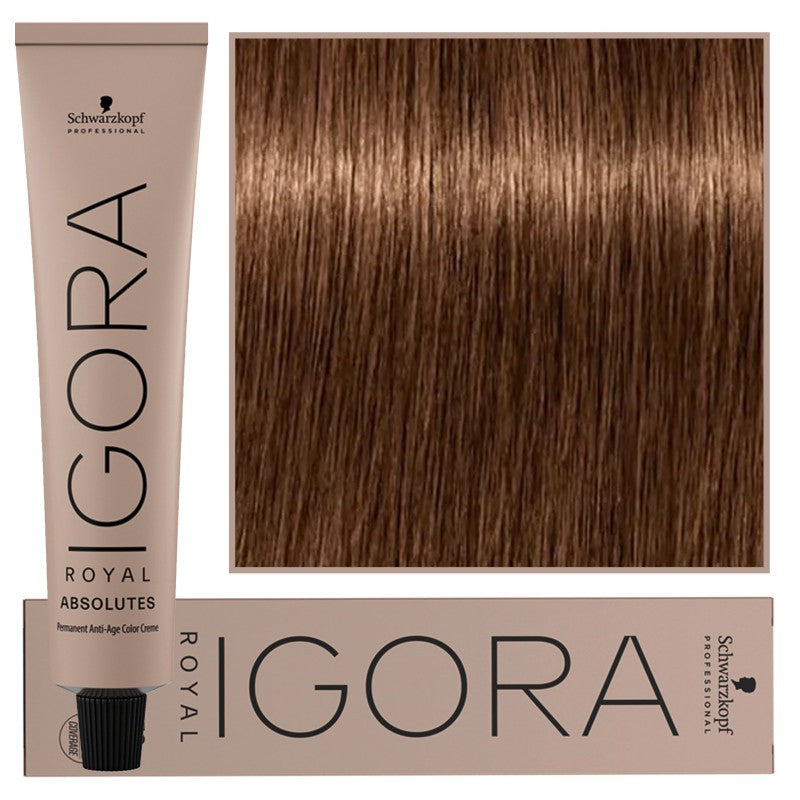 Schwarzkopf Professional Igora Royal Absolutes Pysyvä kollageenihiusväri 60 ml 6-60 | Tumma luonnollinen suklaanvaalea