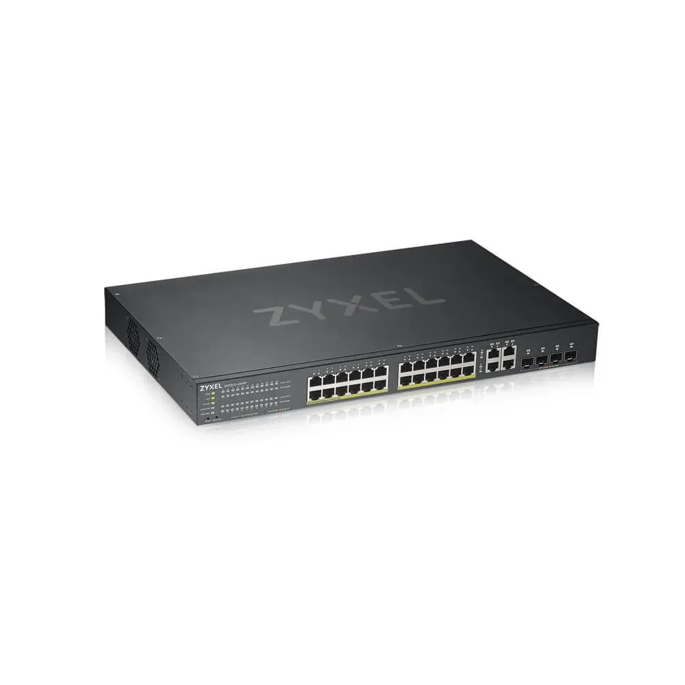 ZyXEL GS1920-24HPV2-EU0101F - Hallittava Gigabit Ethernet Power over Ethernet -kytkin, Musta