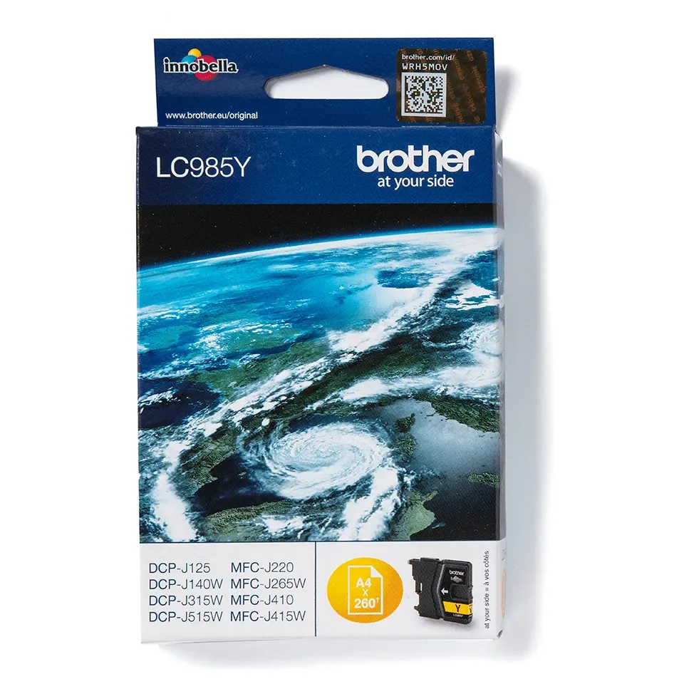 Brother LC985Y-mustekasetti, keltainen